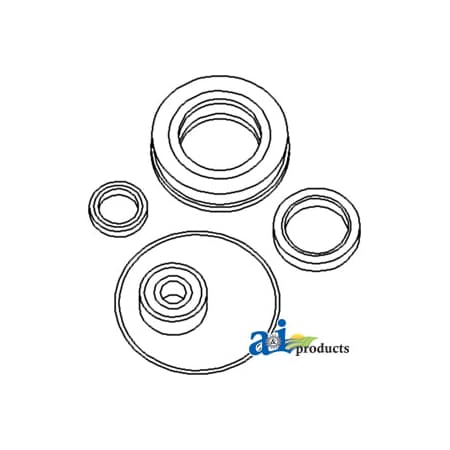 A & I Products Seal Kit Incls: pilot brg, greaseable release brg, PTO seals & O-ring 6" x6" x1" A-N159763